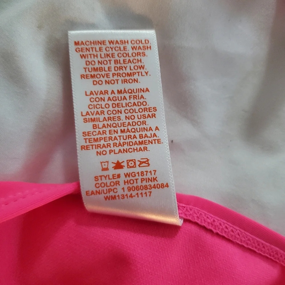 Wonder Nation‎ Girls Bright Colorful Rainbow Colored Mesh Tankini Size L 11/12